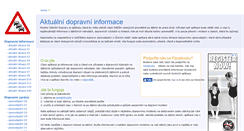 Desktop Screenshot of dopravainformace.cz