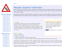 Tablet Screenshot of dopravainformace.cz